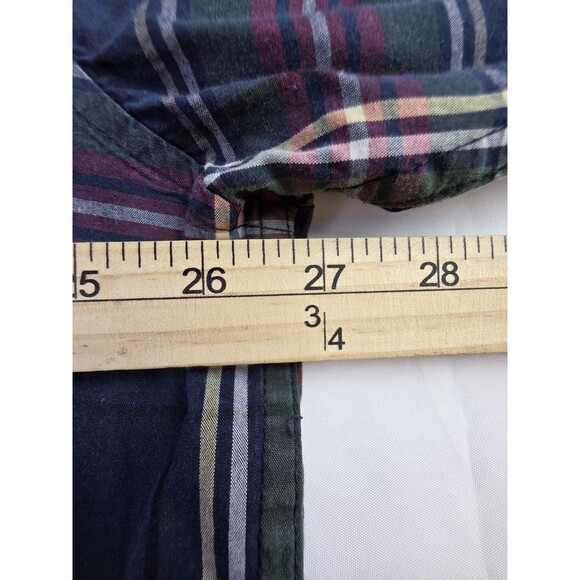 IZOD Men's XXL Multicolored Plaid Button Up Long Sleeve Shirt - Picture 7 of 8